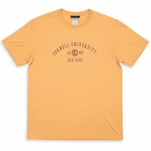 Vintage Cornell University Big Red Men's L Jones & Mitchell Yellow Red T-Shirt